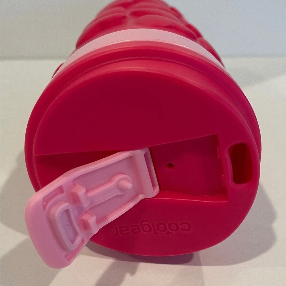 CoolGear‎ Soft Foam Pink Heart 20oz Tumbler Water Bottle NWT